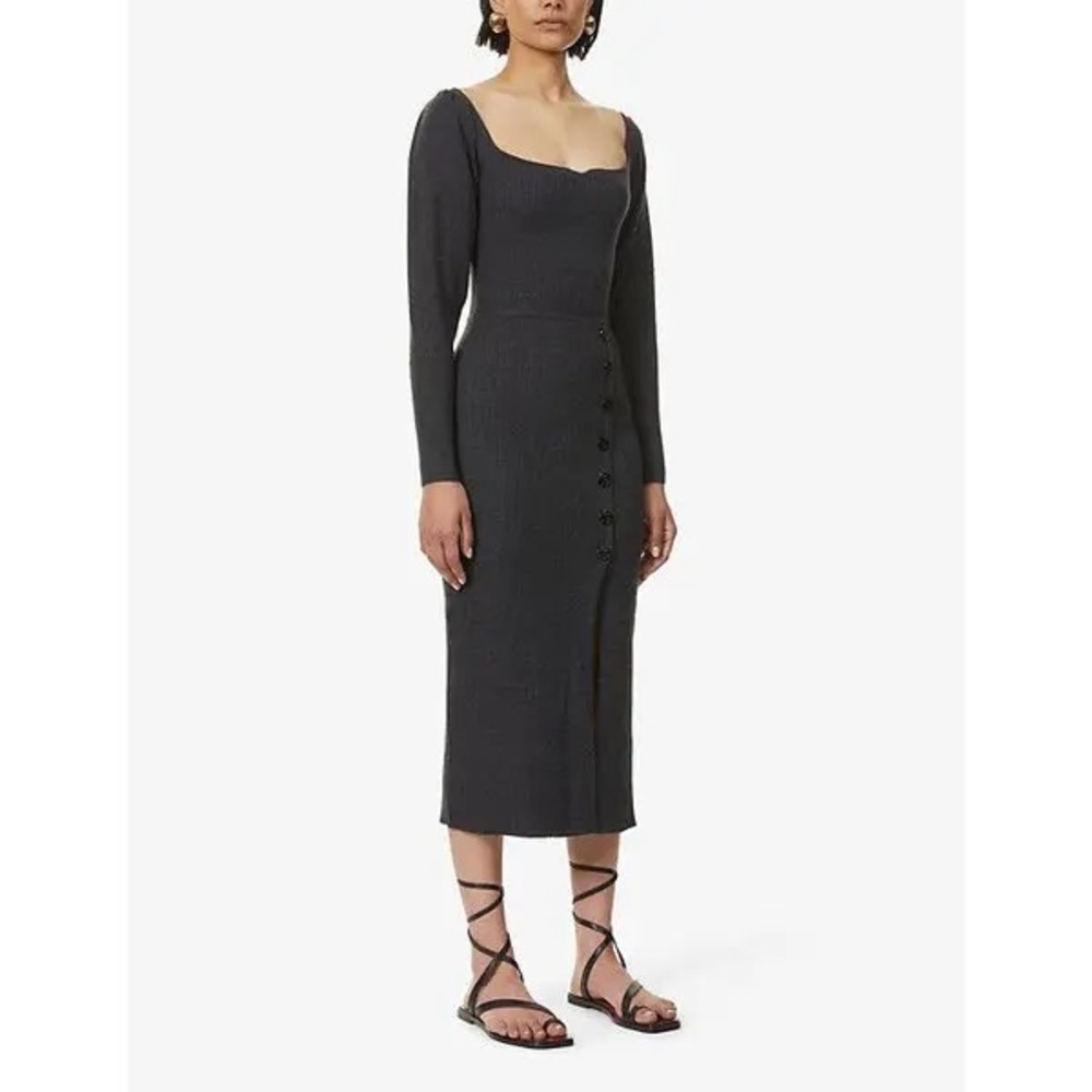 Sandro “Madine” Sweater Dress, Grey, Size 36
